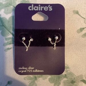 Sterling Silver: Double Stud Earrings